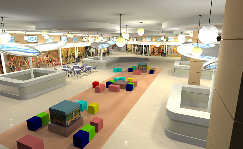 Design de Eveniment Amenajare simulare 3D Auchan